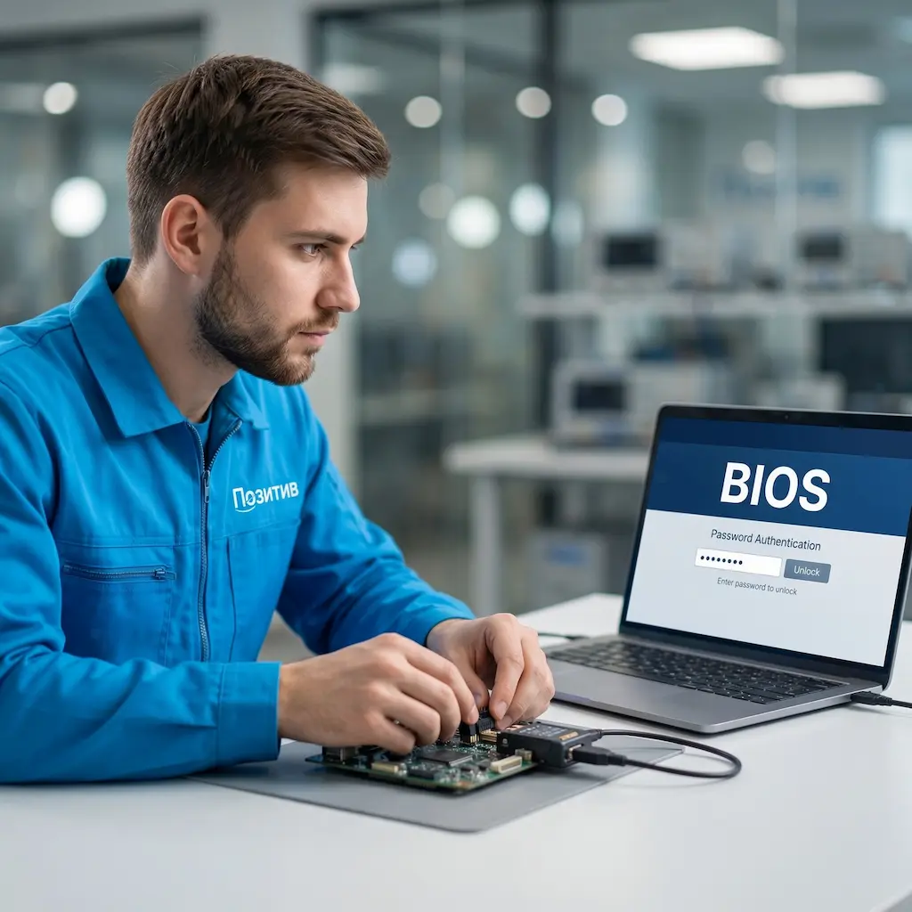 Снятие пароля BIOS ноутбука в Тосно