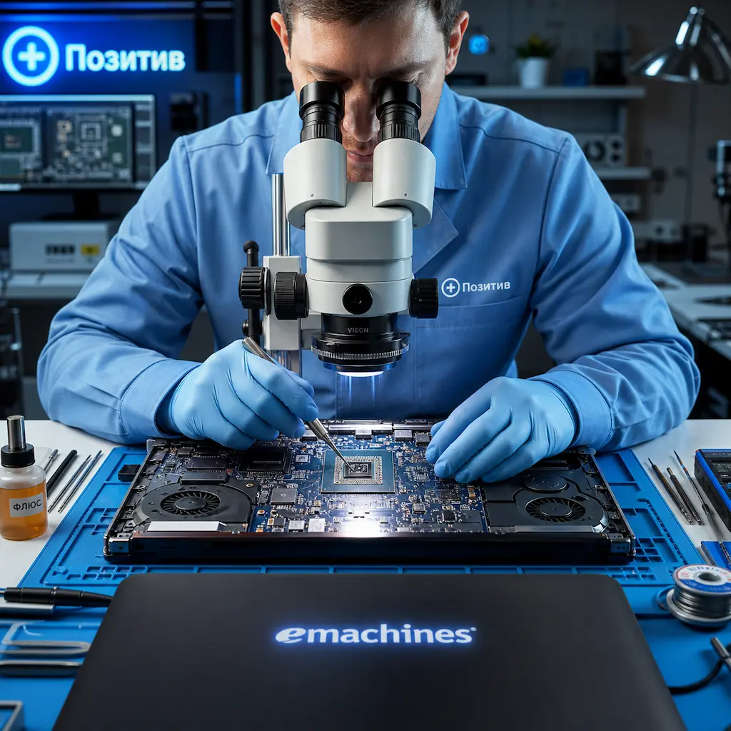 Замена видеокарты ноутбука Emachines в Тосно