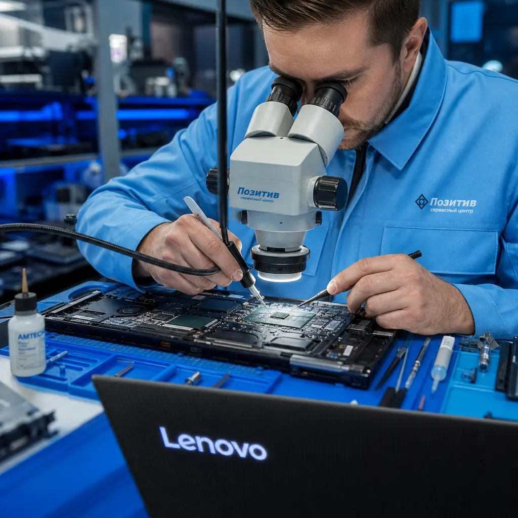 Замена видеокарты ноутбука Lenovo в Тосно