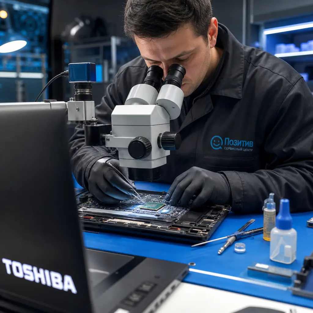 Замена видеокарты ноутбука Toshiba в Тосно