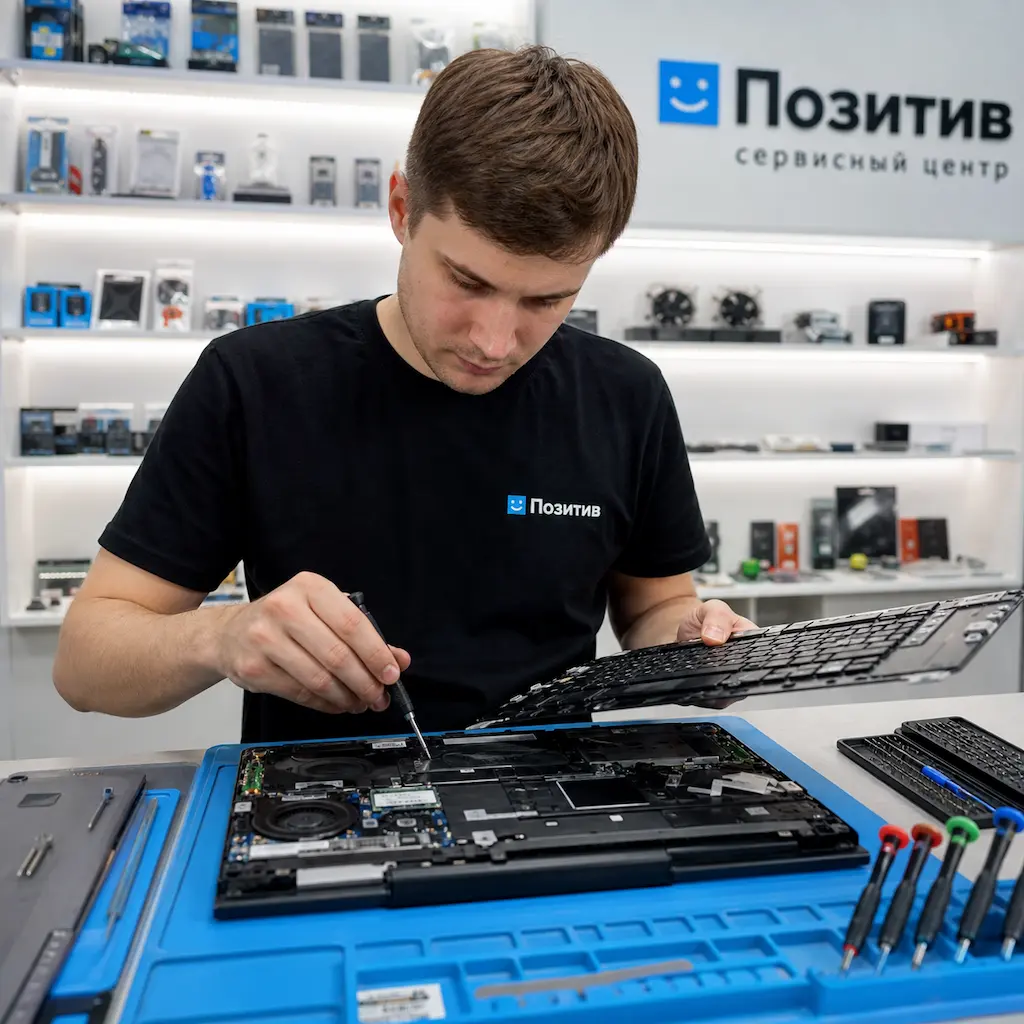 заменить клавиатуру на ноутбуке Samsung в Тосно
