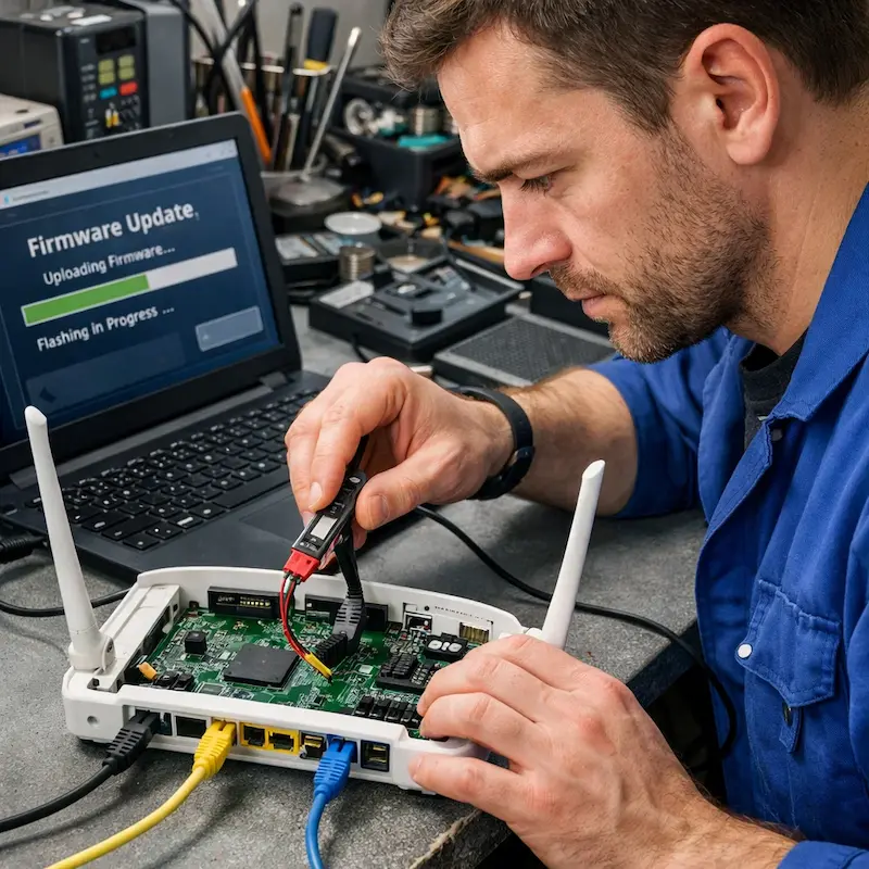 Обновление прошивки роутера в Тосно