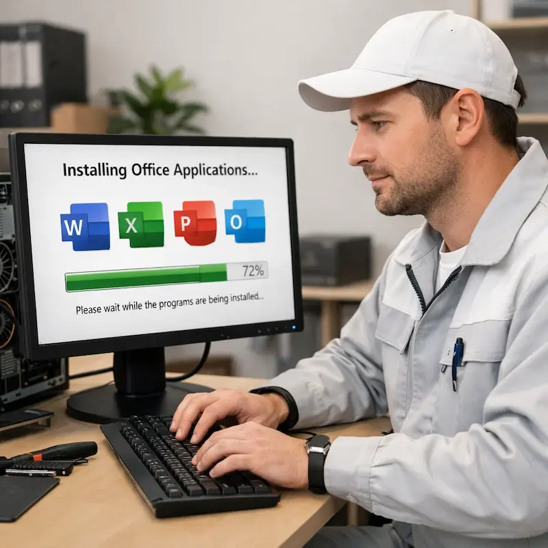 установка офисных программ на компьютер в Тосно