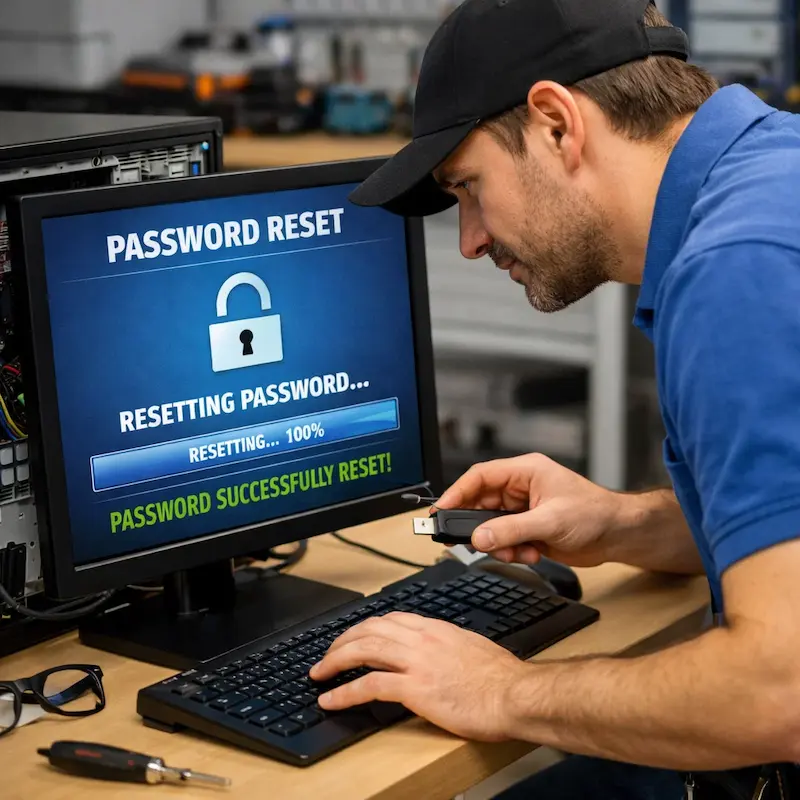 Сброс пароля от компьютера в Тосно