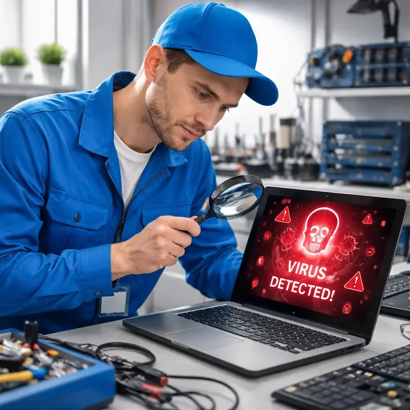 Поиск компьютерных вирусов в Тосно